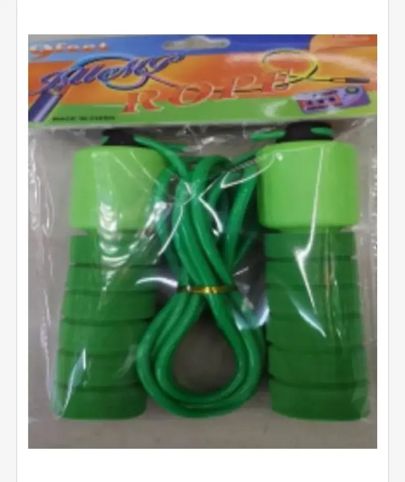 Skakanka Jump Rope zielona z uchwytami piankowymi