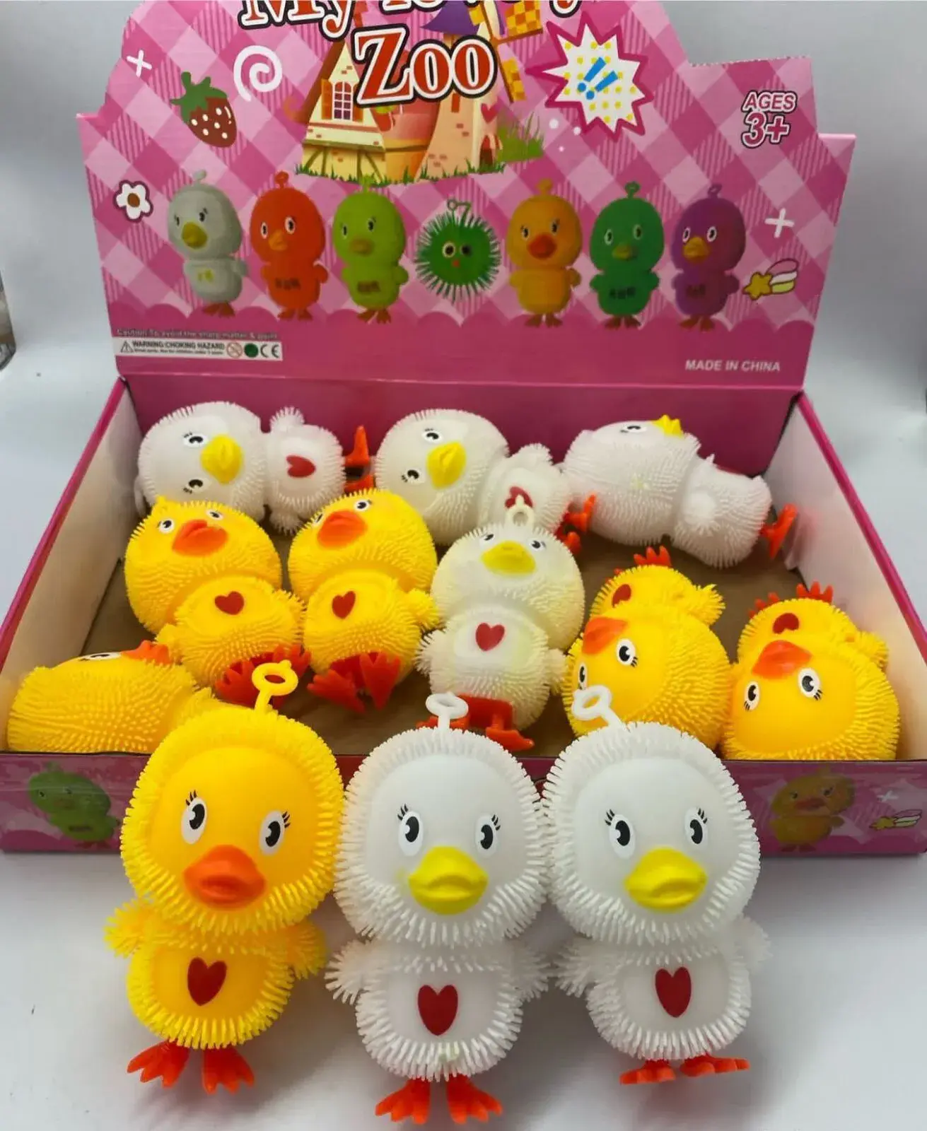 Gniotki Kaczuszki My Zoo Żółte i Białe Squeeze Toys