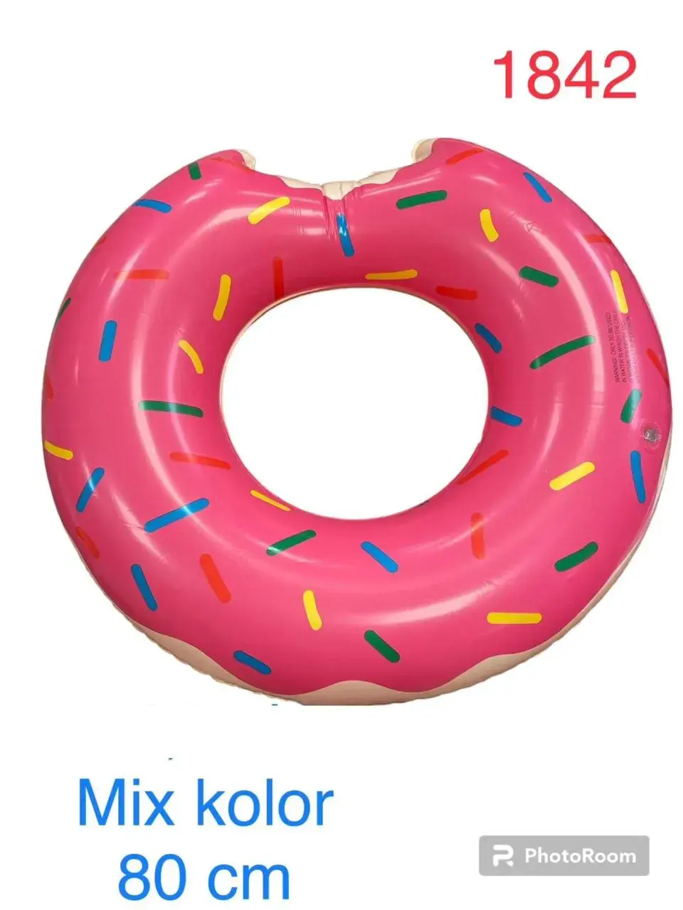 Koło Dmuchane Pączek Donut 80cm Mix Kolorów