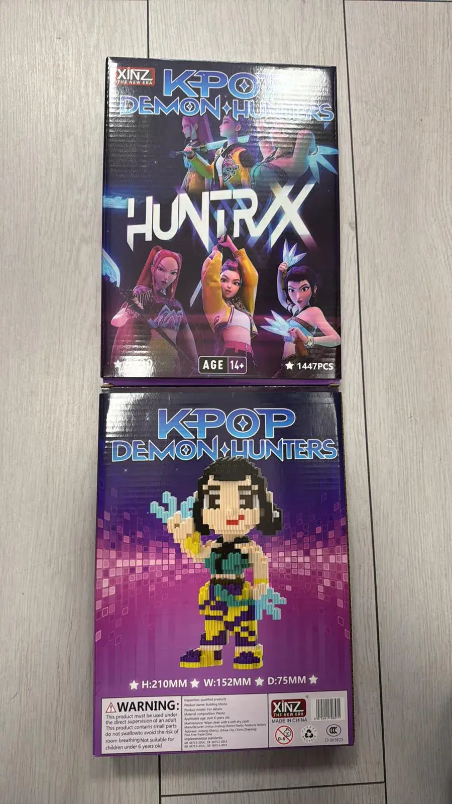 Zestaw klocków Kpop Demon Hunters 10x7.5x5cm