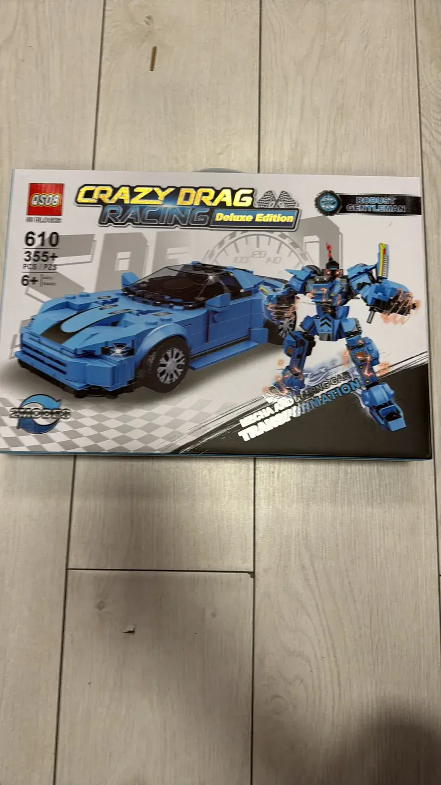 Zabawki Klocki Crazy Drag Racing Edition 2in1 Auto Robot 610 cz.