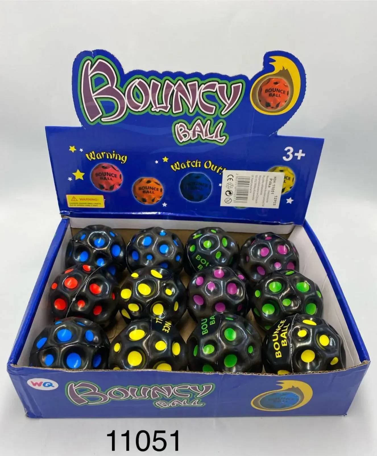Piłki Bouncy Ball kolorowe, opak. 12 szt