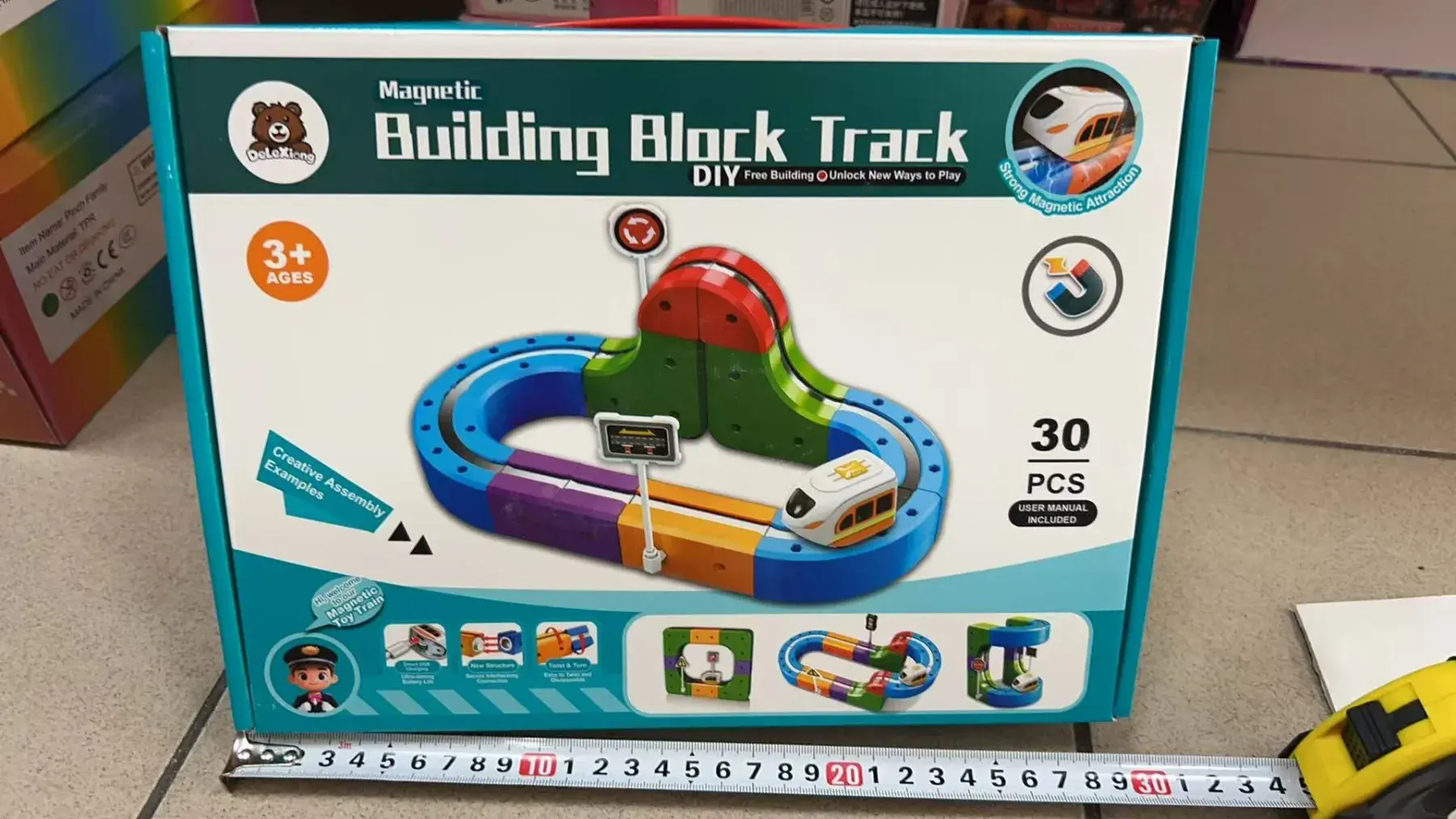 Magnetyczne klocki Building Block Track 30 PCS 3+