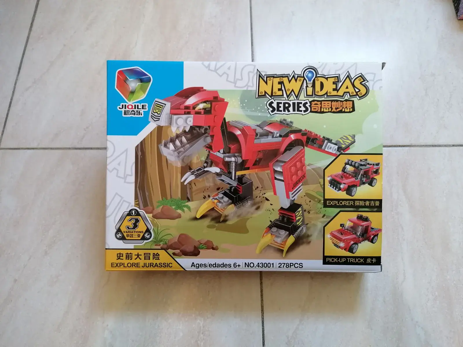 Zestaw klocków New Ideas Series Explore Jurassic 278PCS T-Rex