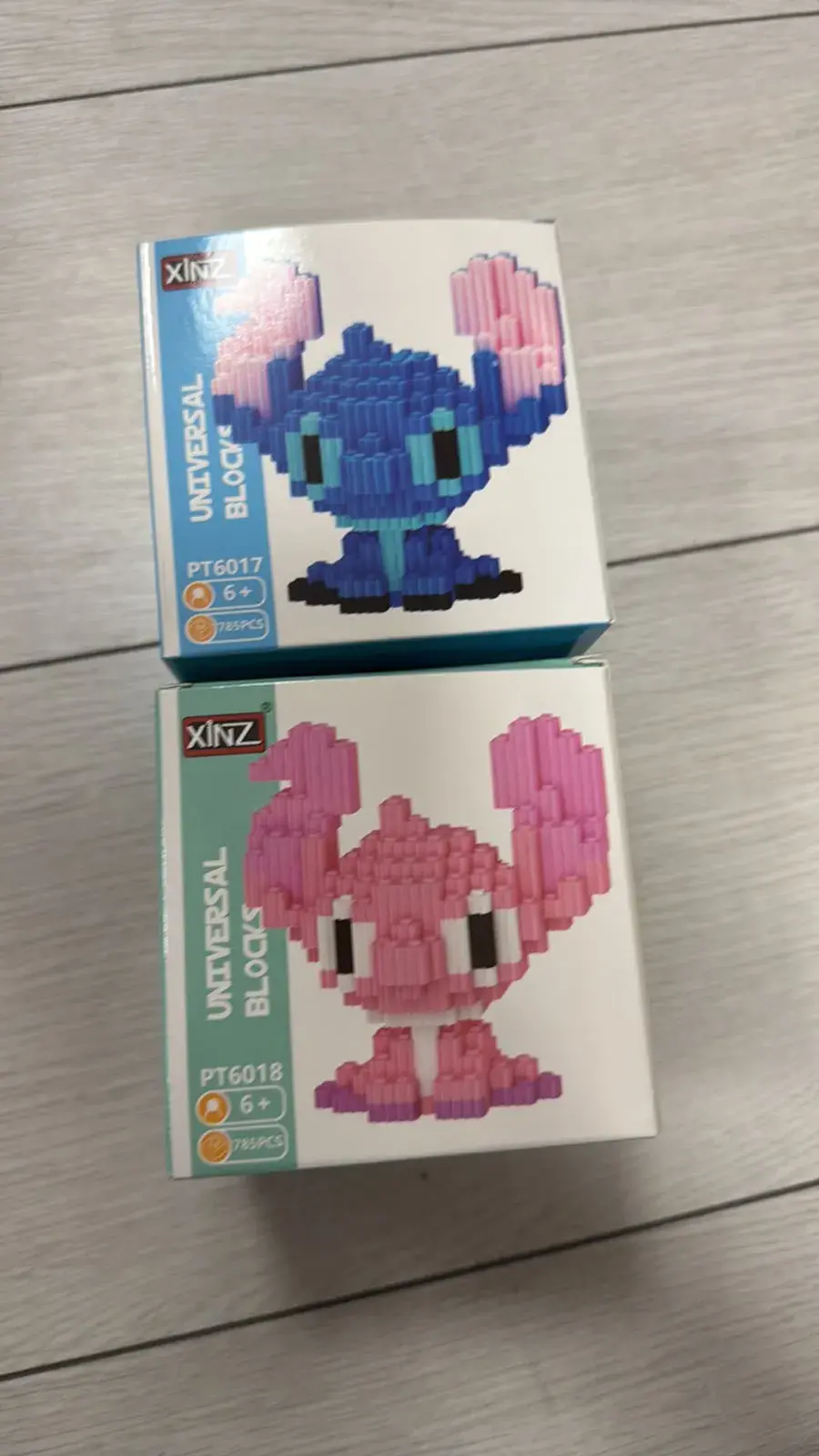 Klocki Universal Block Stitch niebieski i różowy PT617/PT618
