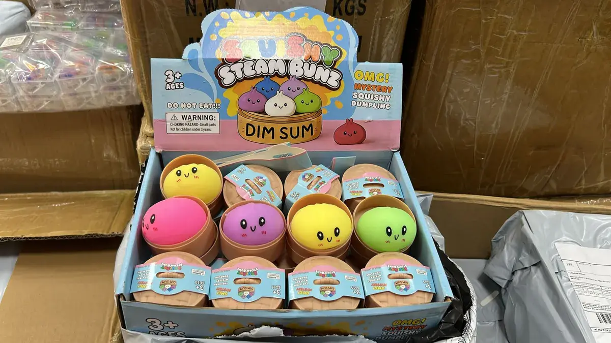 Kolorowe Squishy Steam Bunz Dim Sum - miękka zabawka antystresowa