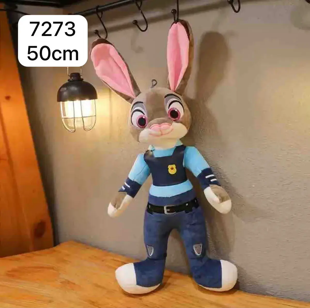 Pluszowy królik policjant 50 cm miękki pluszak dziecięcy