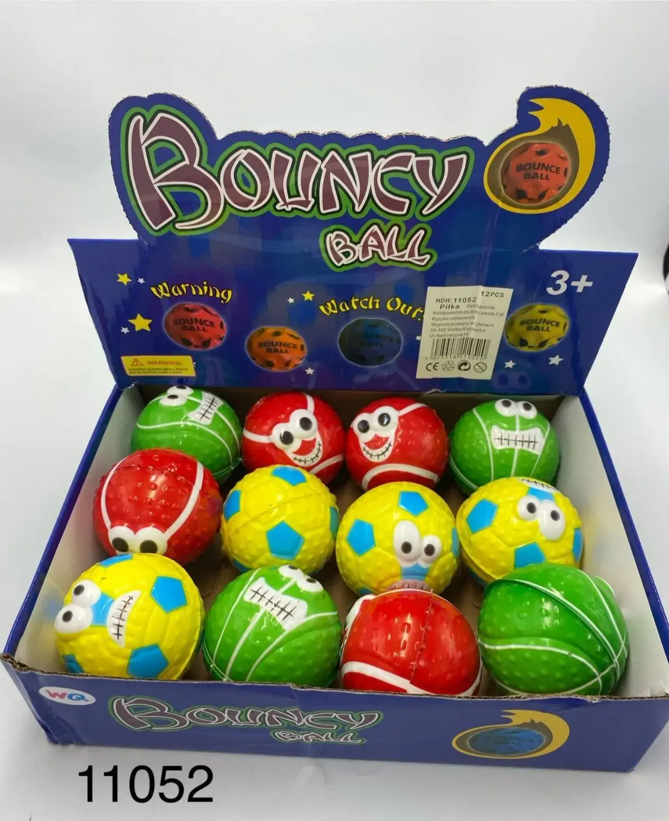Zabawka Bouncey Ball - kolorowe piłki do skakania 3+