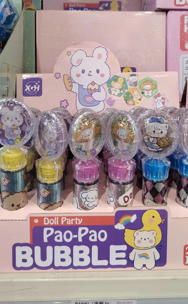 Bańki mydlane Pao-Pao Doll Party z kolorową nakrętką i figurką