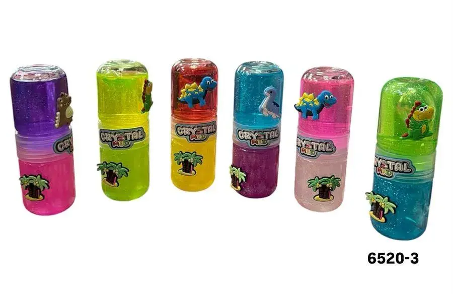 Crystal Mud Zestaw Kolorowego Błota Antystresowego z Dinozaurami