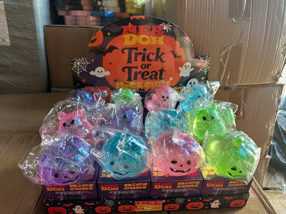 Figurka Żelowa Brokatowa Halloween Mix Kolorów