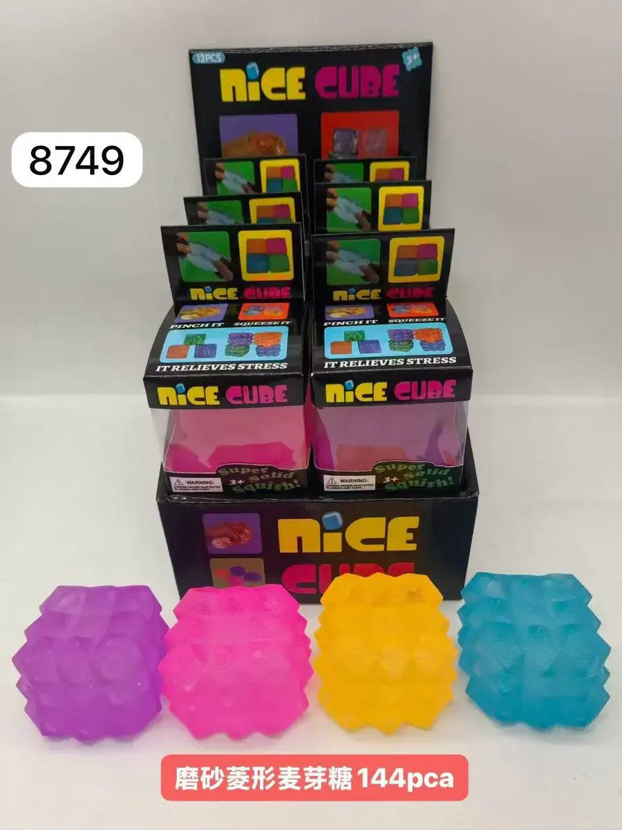 Nice Cube Antystresowa Kostka Sensoryczna Kolorowa