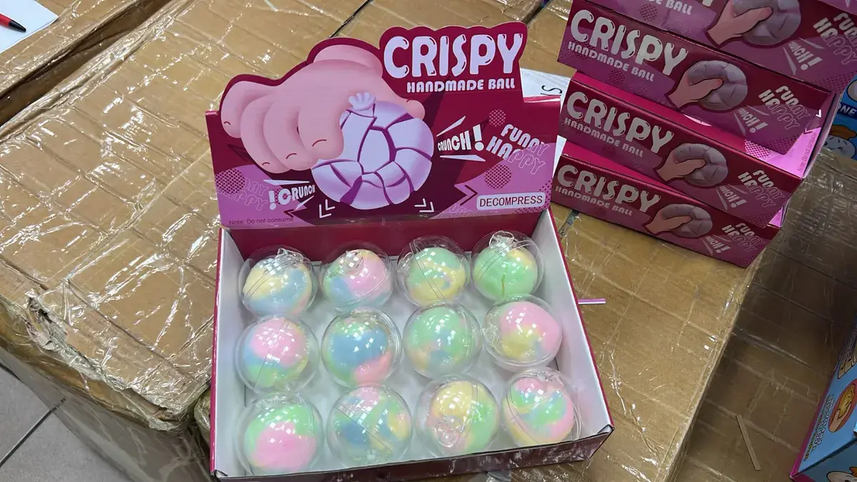 Kulka Antystresowa Crispy Handmade Ball Pastelowa Miękka
