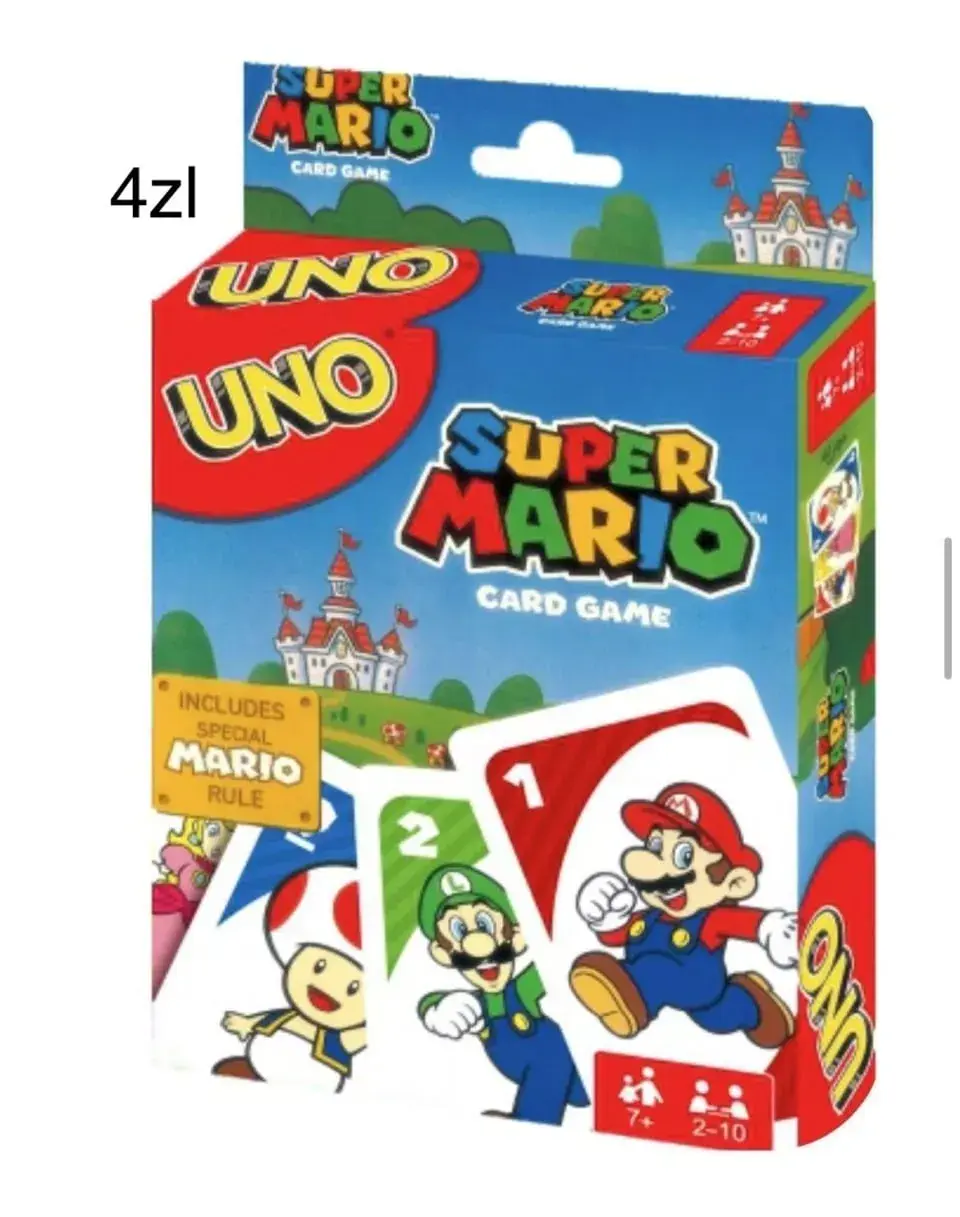 Gra Karty Uno Super Mario - Karciana Gra Rodzinna