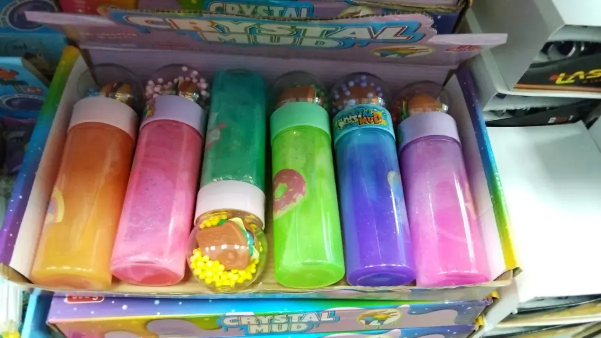 Crystal Mud kolorowy slime z piankowymi kuleczkami 6 sztuk W140726-2