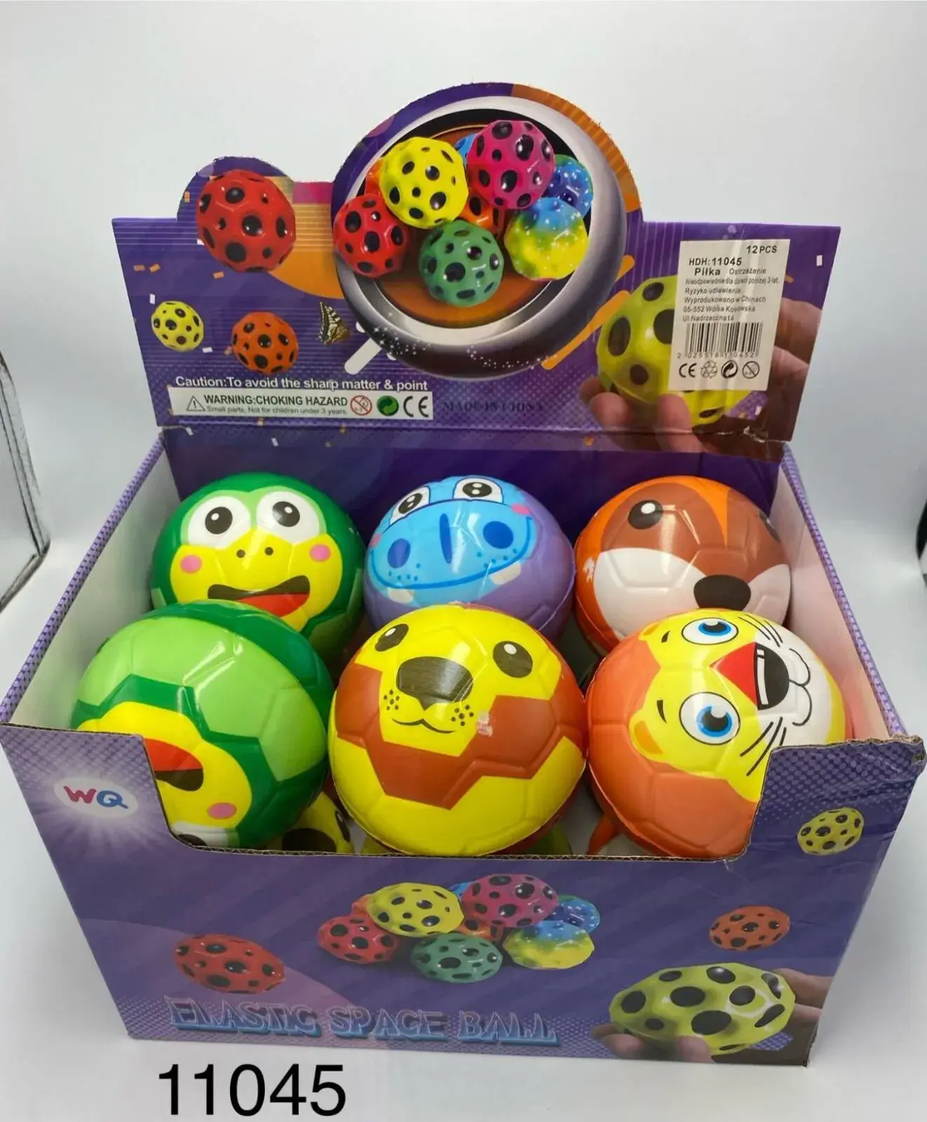 Zabawki Bouncy Ball 8cm Piłki Podskakujące