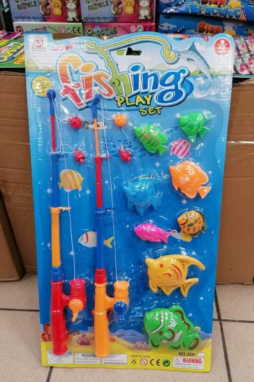 Zabawka Fishing Play Set - Zestaw do łowienia ryb, 2 wędki + 8 rybek