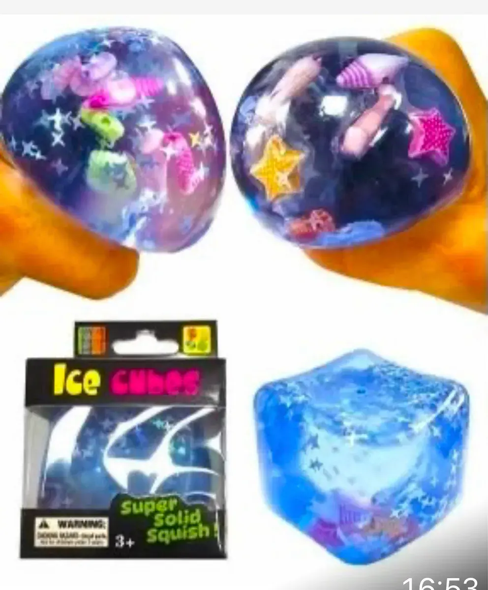 Ice Cubes Super Solid Squish Kostka Lodu z Muszelkami
