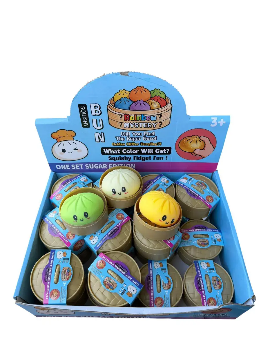 Squishy Bun Rainbow Mystery 3+ Zestaw 12 szt.
