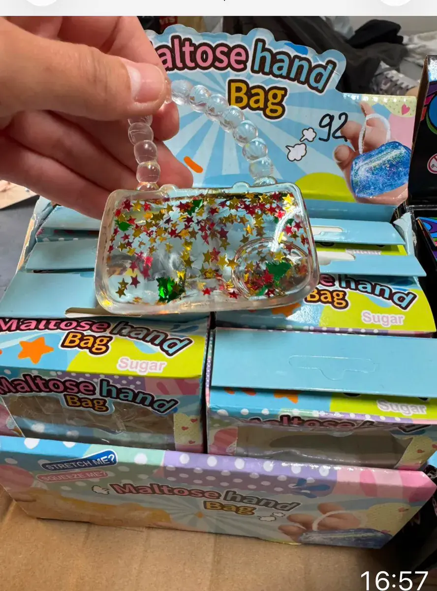 Maltose Hand Bag Sugar z brokatowymi gwiazdkami