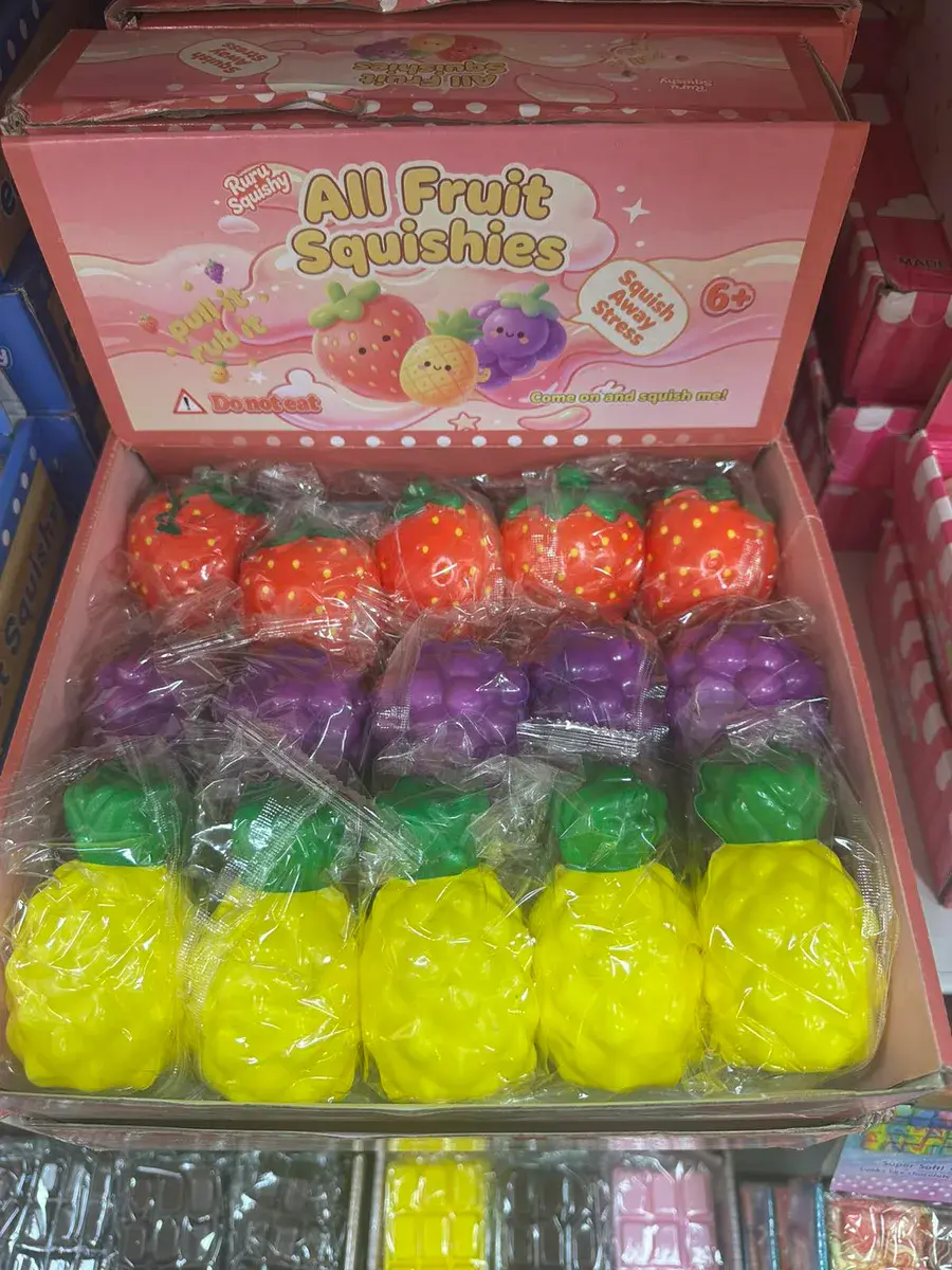 All Fruit Squishies Zabawki Antystresowe Owocowe Kolorowe