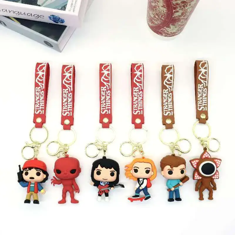 Breloki Stranger Things - 6 figurek PVC z postaciami
