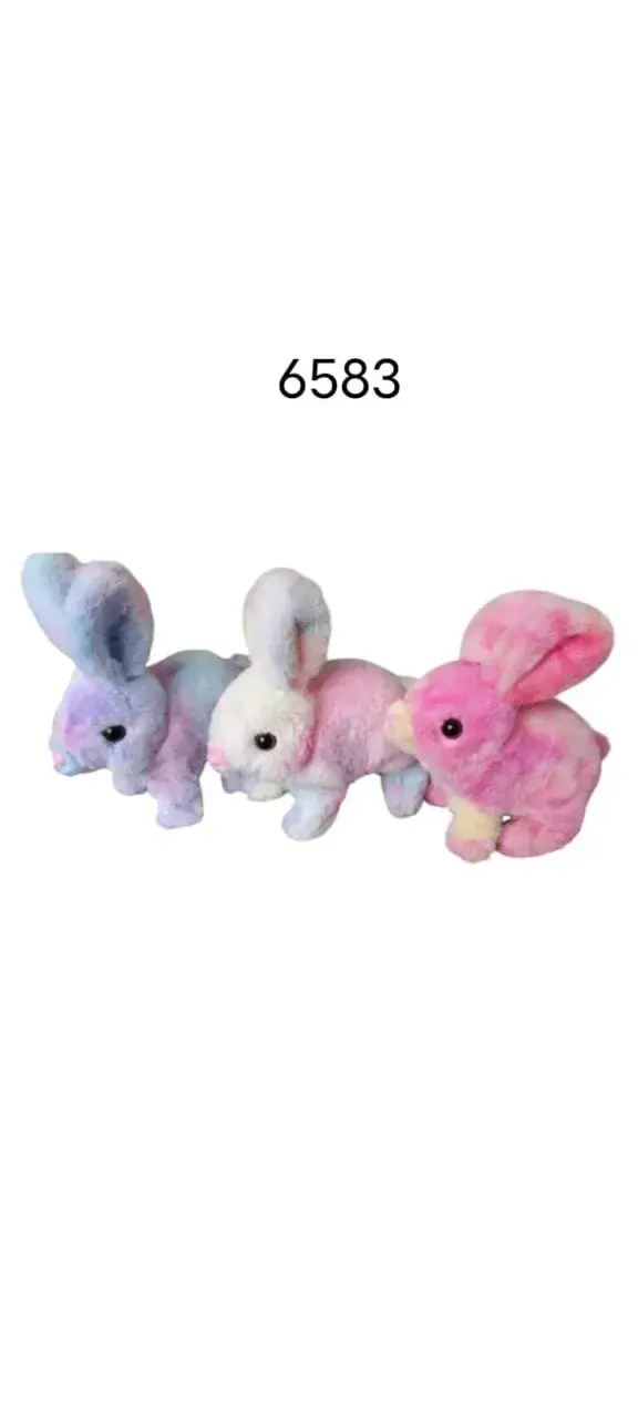 Królik na Baterie Pluszowy Interaktywny Pastelowy Mix 6583