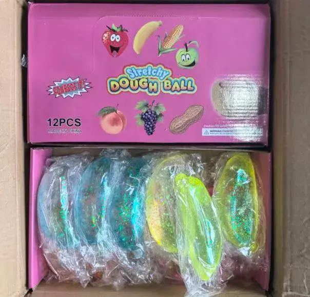 Stretchy Dough Ball Zestaw 12 szt. kolorowe piłeczki rozciągliwe