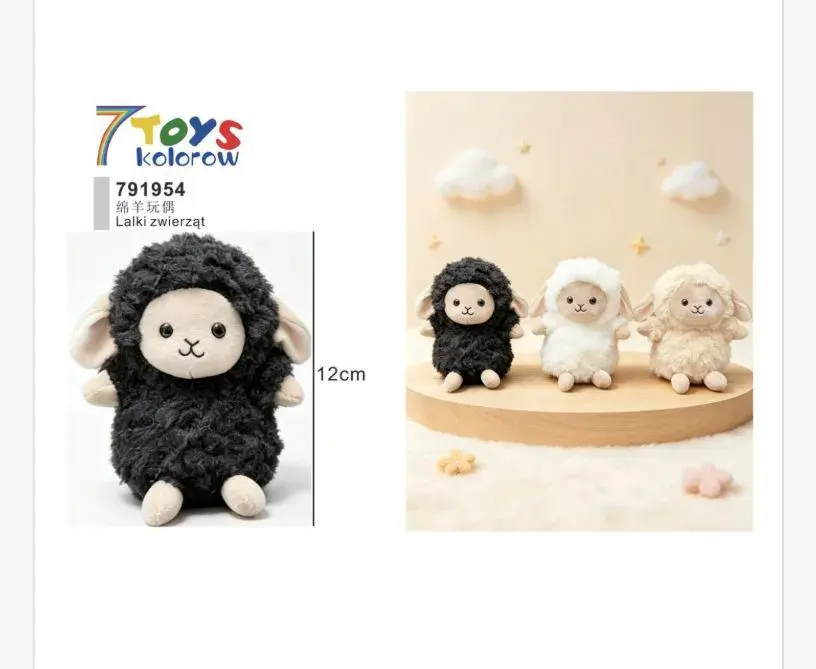 Pluszowa owieczka 12 cm miękka zabawka 7 Toys kolorowa