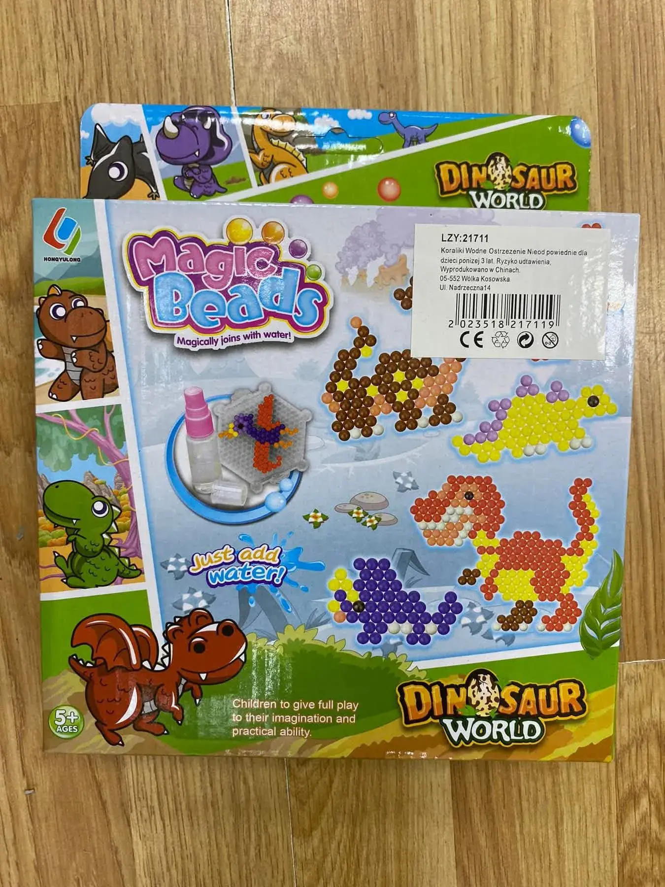 Zabawki Magic Beads Dinosaur World LZ2717
