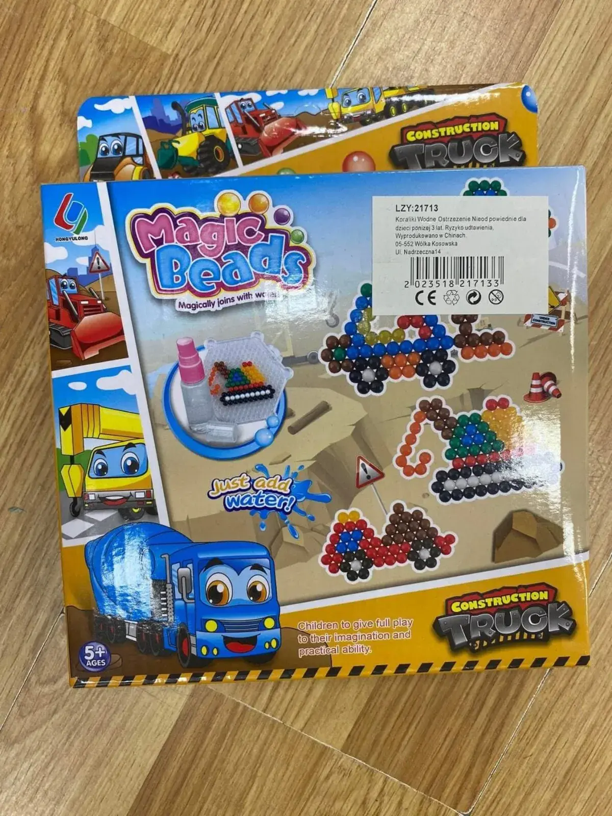 Zabawki Magic Beads Construction Truck LY3170