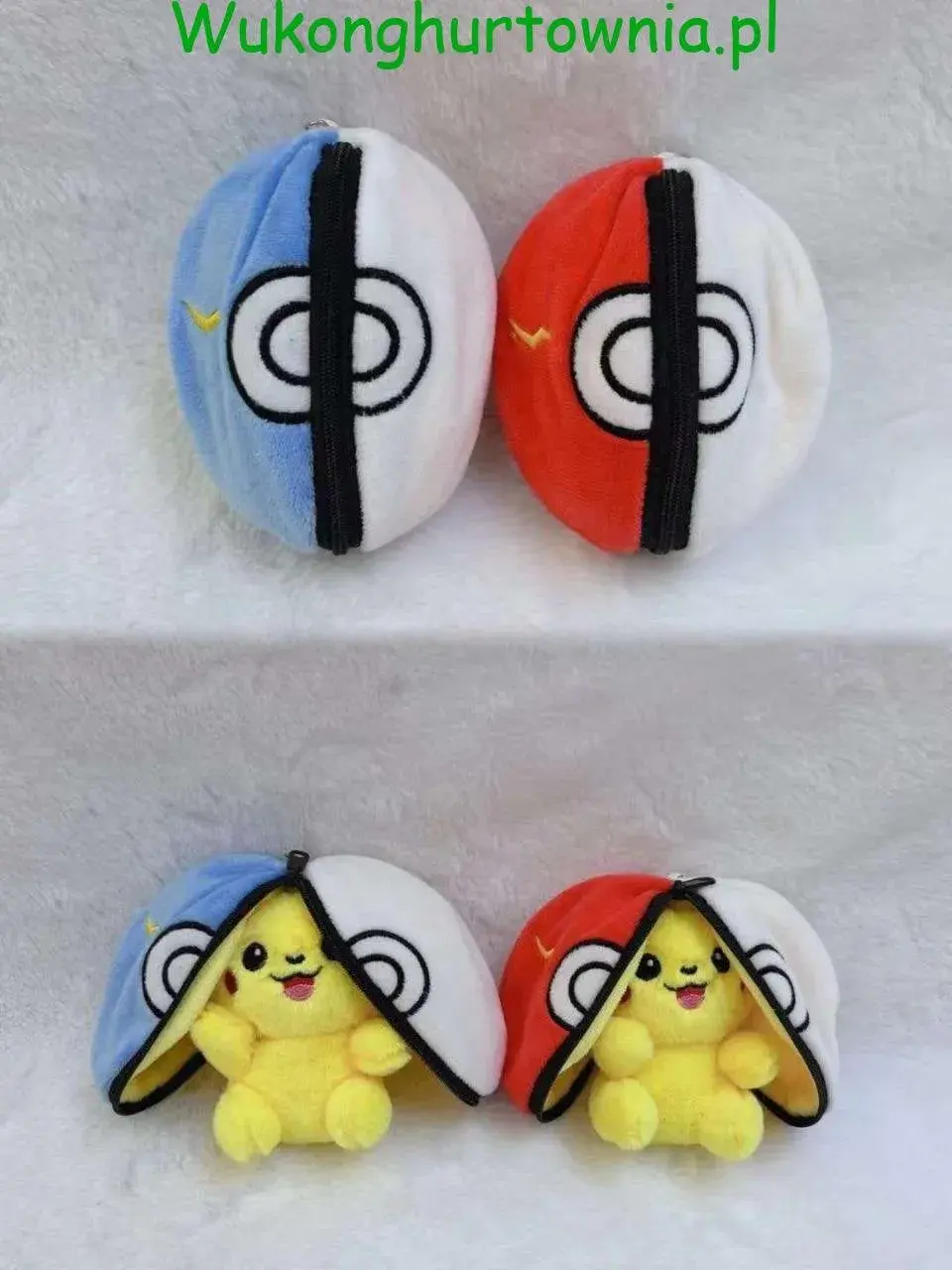 Maskotka Pluszowa Pokemon Pikachu w Pokéballu na Zamek Mix