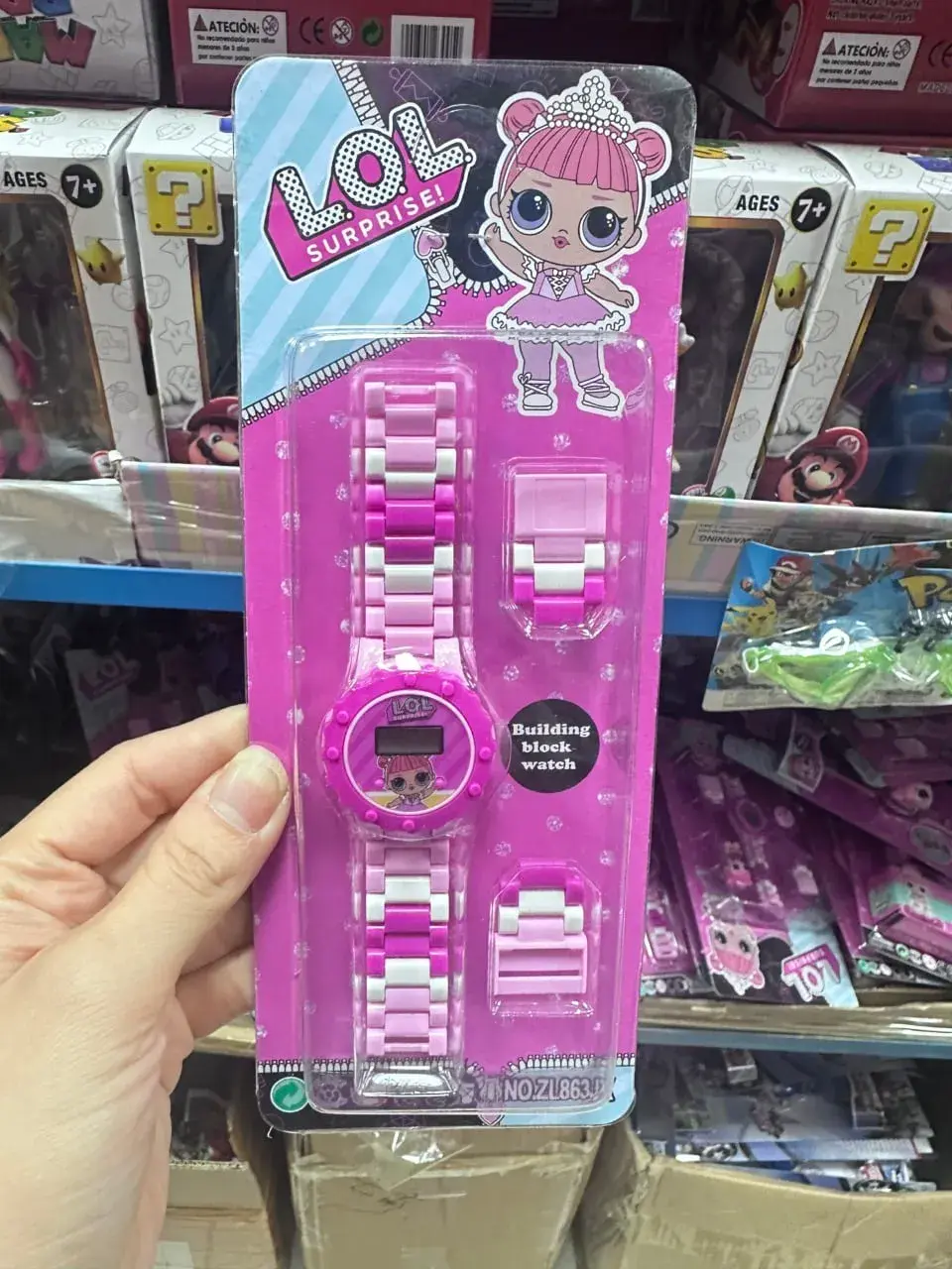 Zegarek LOL Surprise klockowy cyfrowy różowy 12 szt