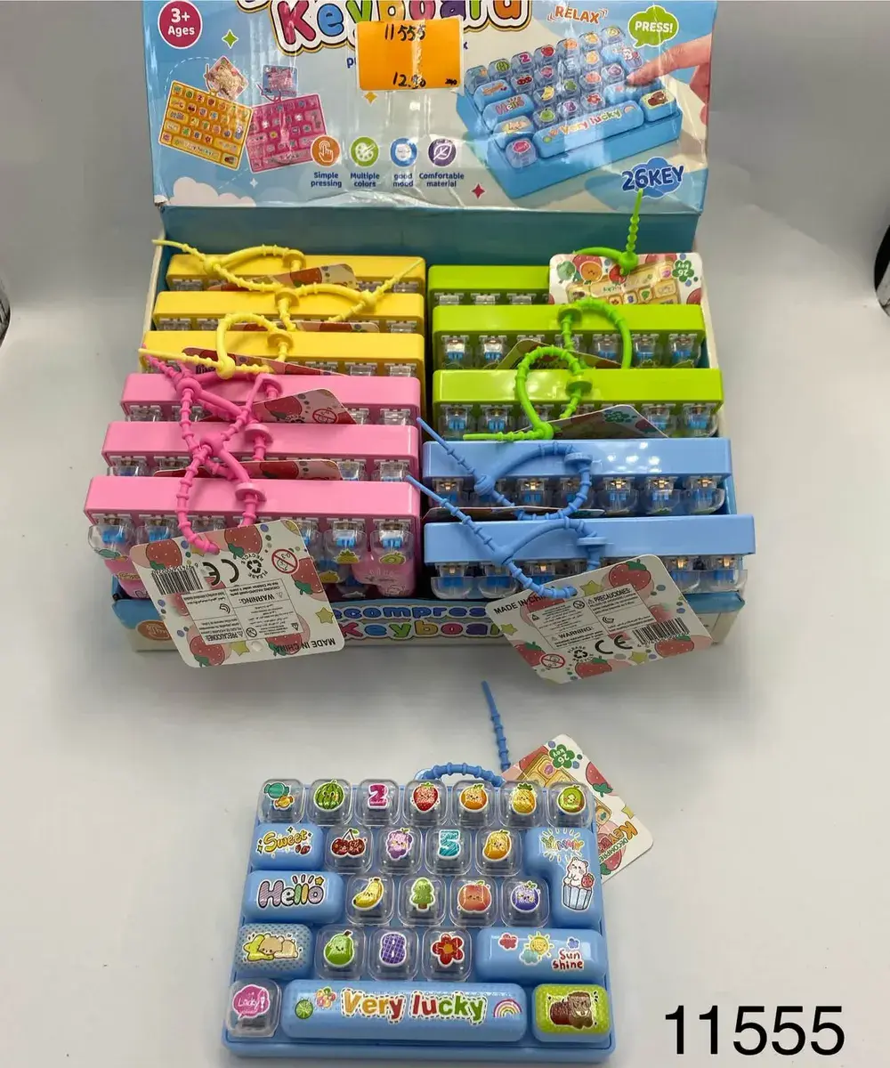 Zabawka Klawiatura Edukacyjna 26 Klawiszy Kolorowa dla Dzieci 3+