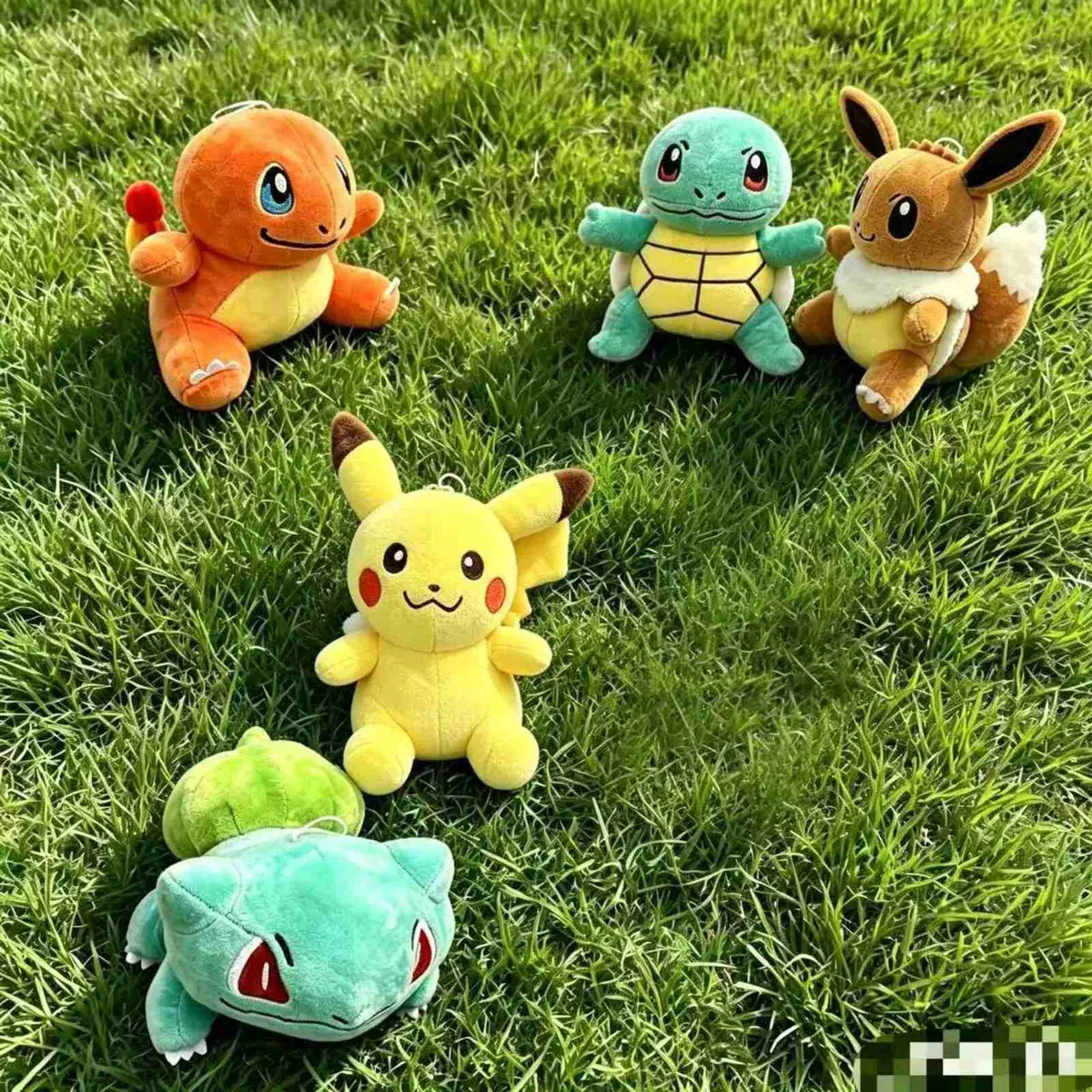 Zestaw pluszaków Pokemon miękkie maskotki 5 sztuk kolorowe