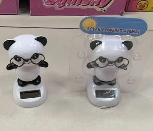 Zabawka Solar Powered Animal - Panda w okularach, solarna