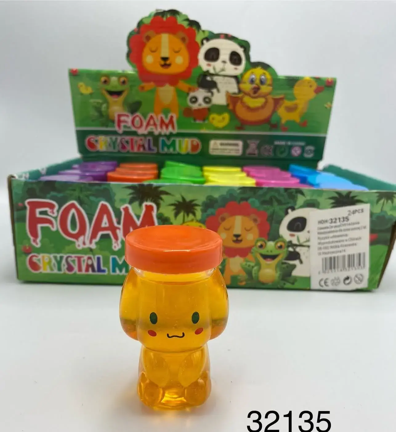 Crystal Mud Foam - Masa Plastyczna Zwierzątko, 24 szt.