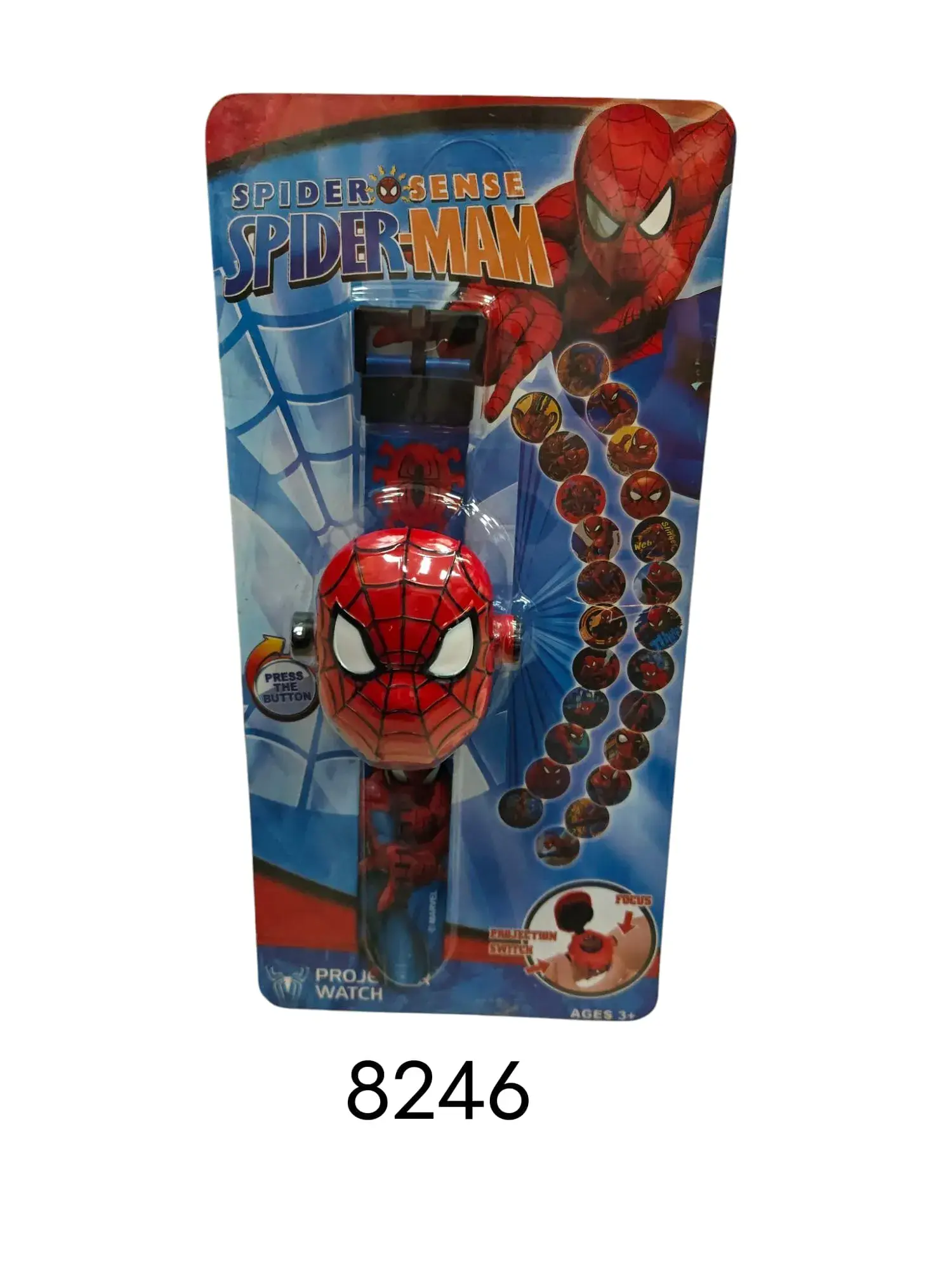 Zegarek Spider Man z projektorem obrazów dla dzieci, 12 sztuk