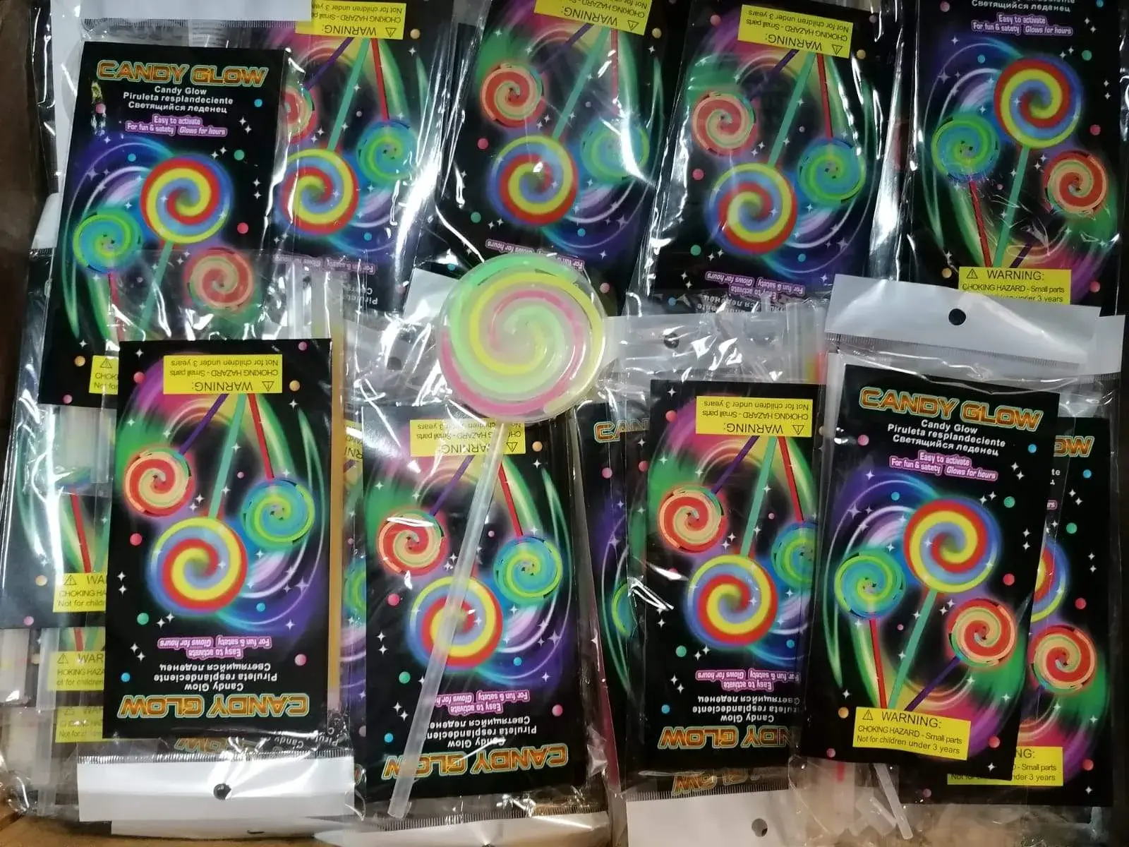 Świecące lizaki Candy Glow - mini zabawki
