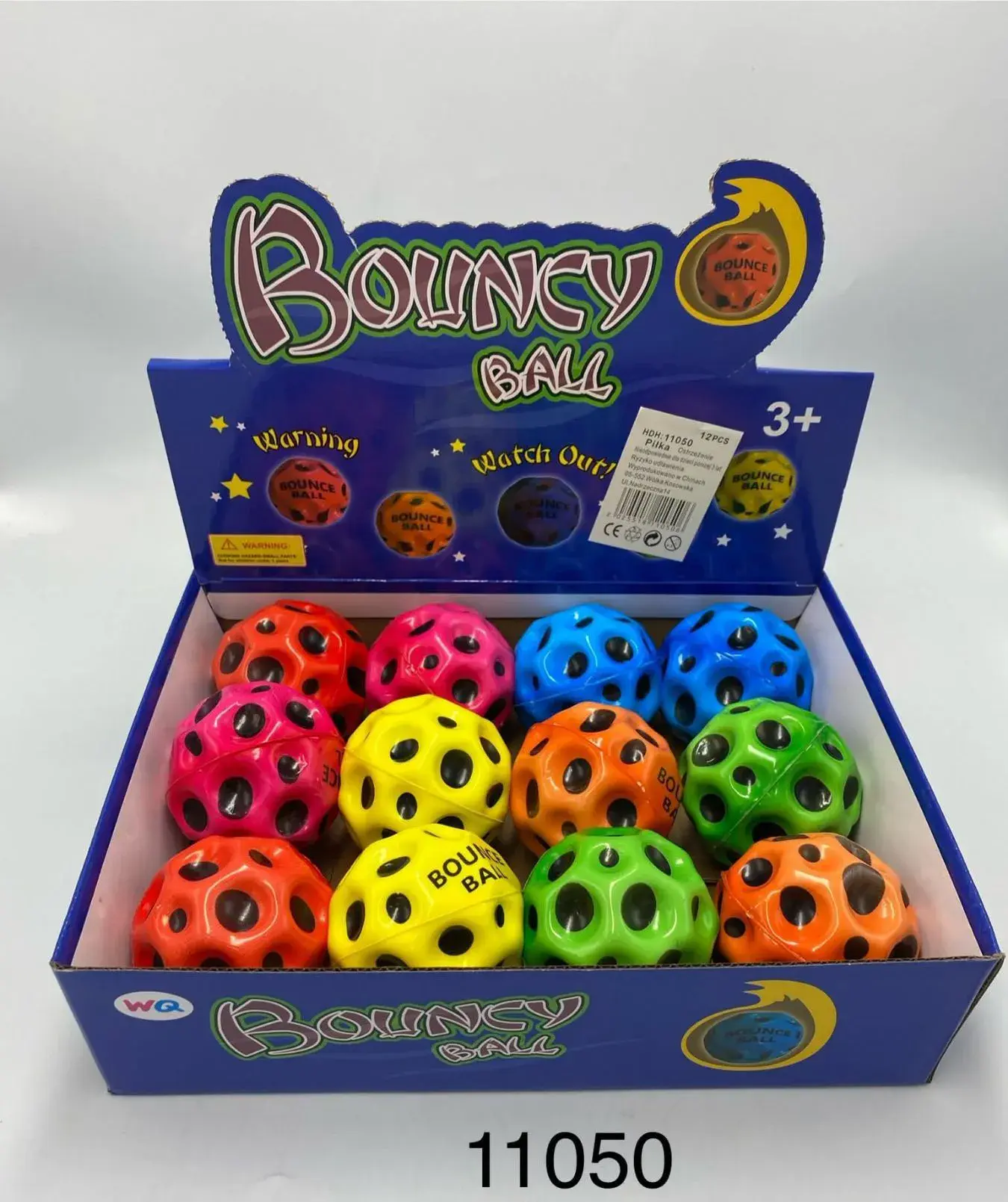 Zabawki Bouncy Ball kolorowe piłki do skakania 3+