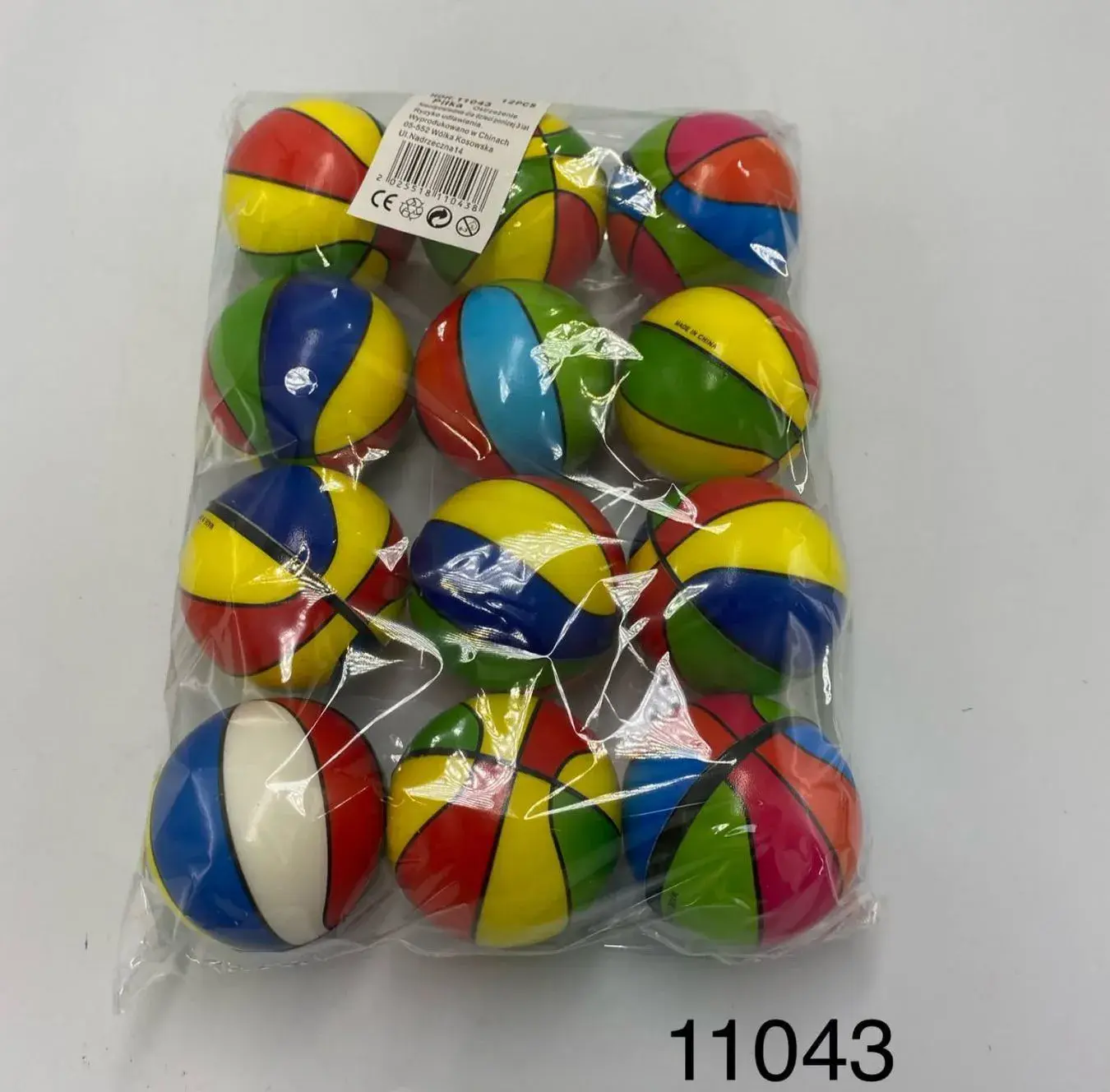 Mini piłki plażowe wielokolorowe 12 szt