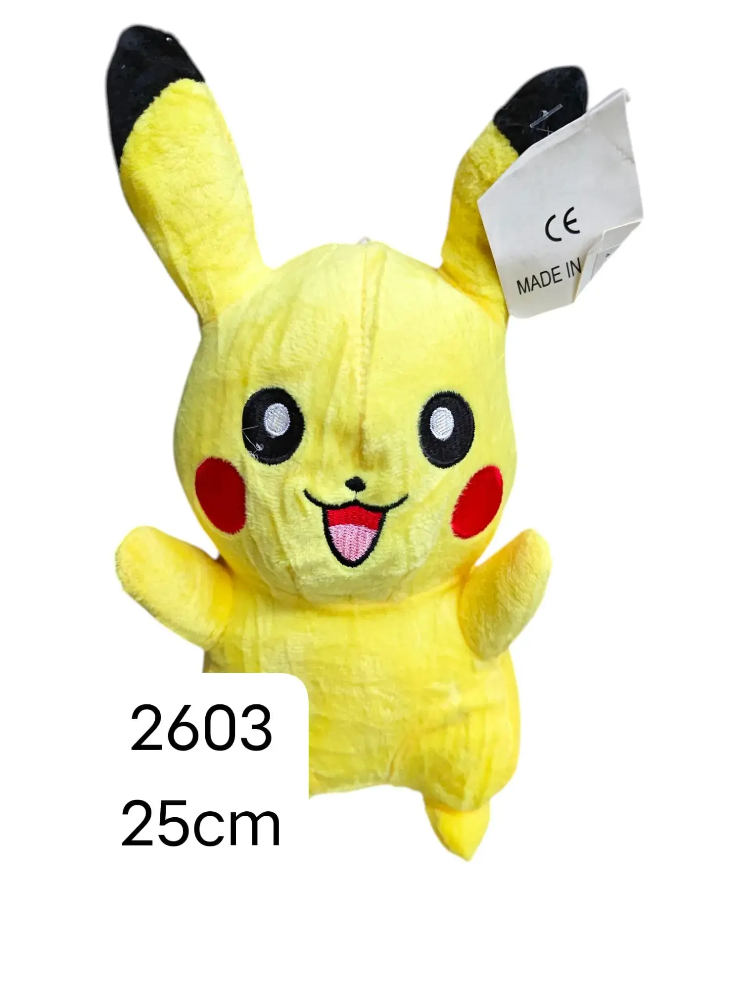 Maskotka Pluszowa Pikachu 25cm Żółta Miękka Zabawka
