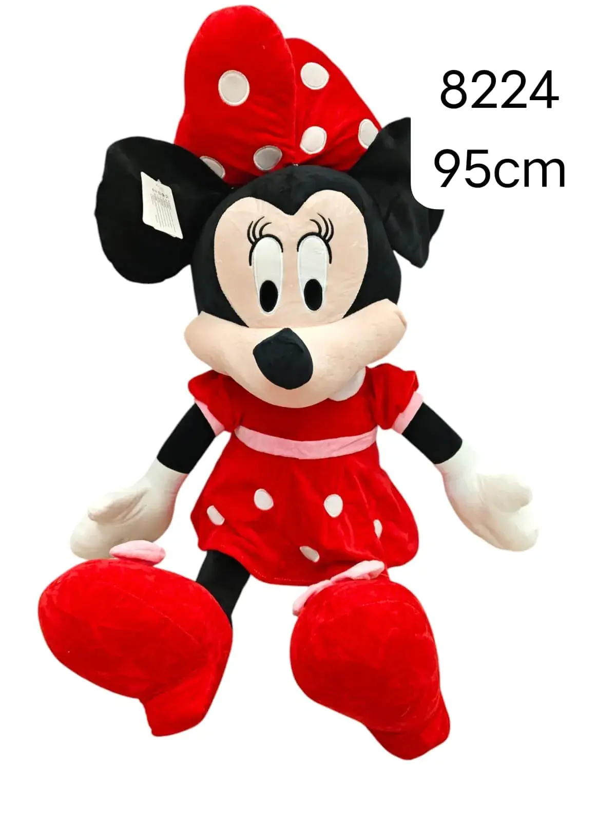 Maskotka Pluszowa Myszka Minnie 95cm Czerwona Sukienka