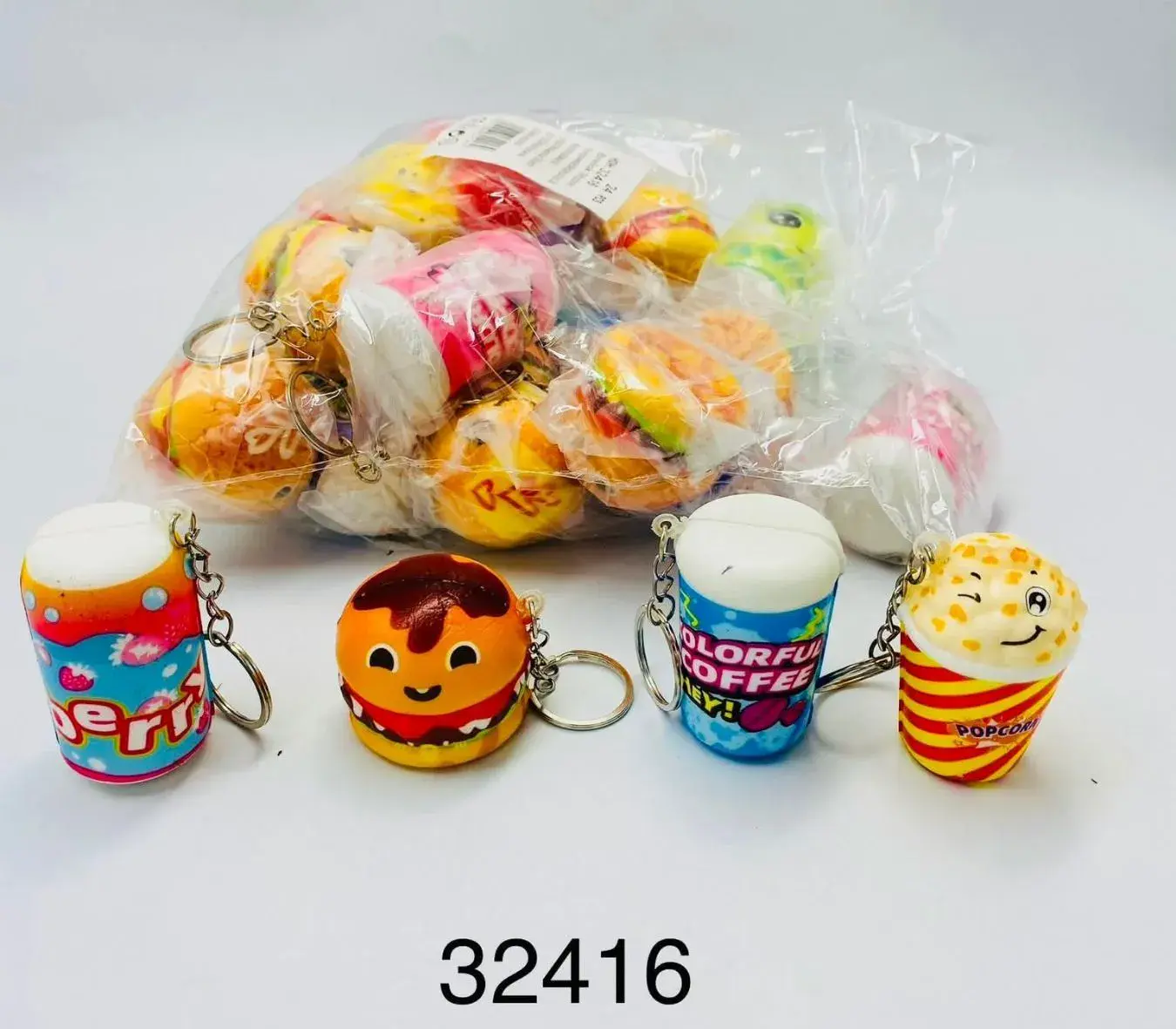 Breloki Zabawkowe Squishy Jedzenie i Napoje