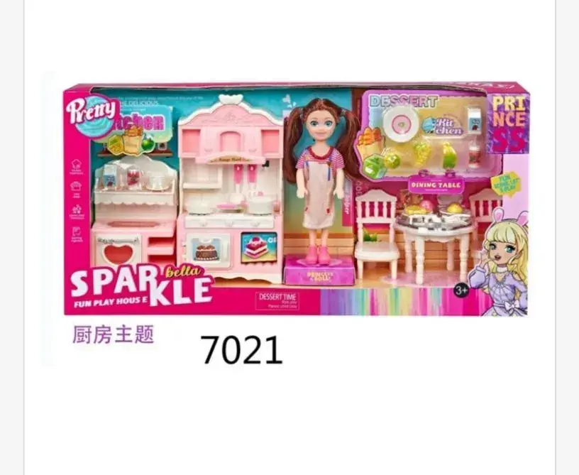 Zabawka Zestaw Lalka Sparkle Bella Dessert Time 7021