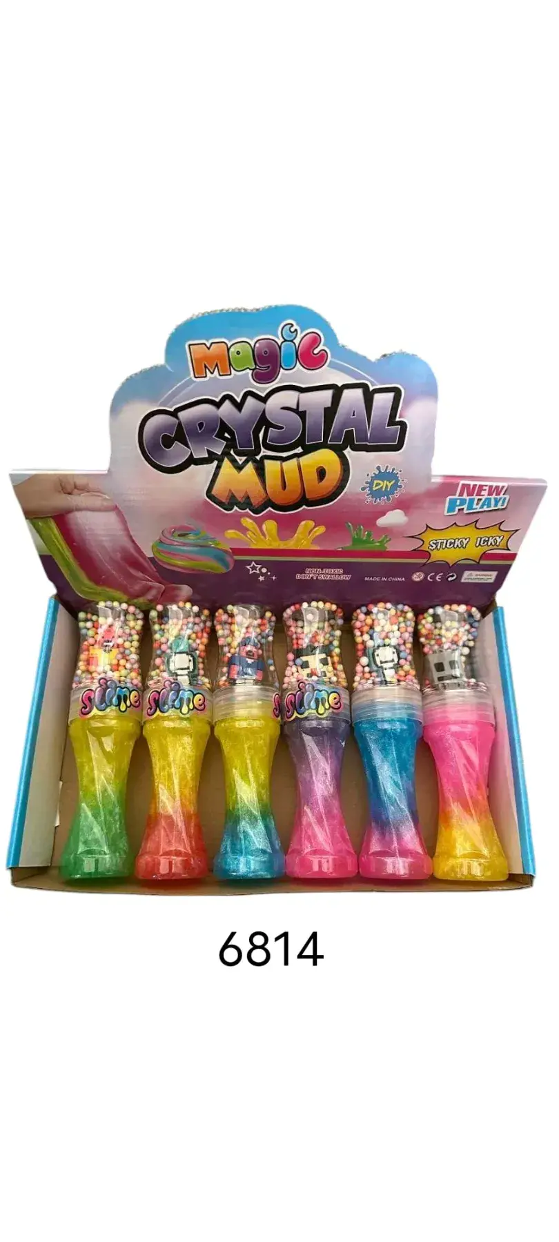 Zabawki Slime Minecraft Magic Crystal Mud 6 szt