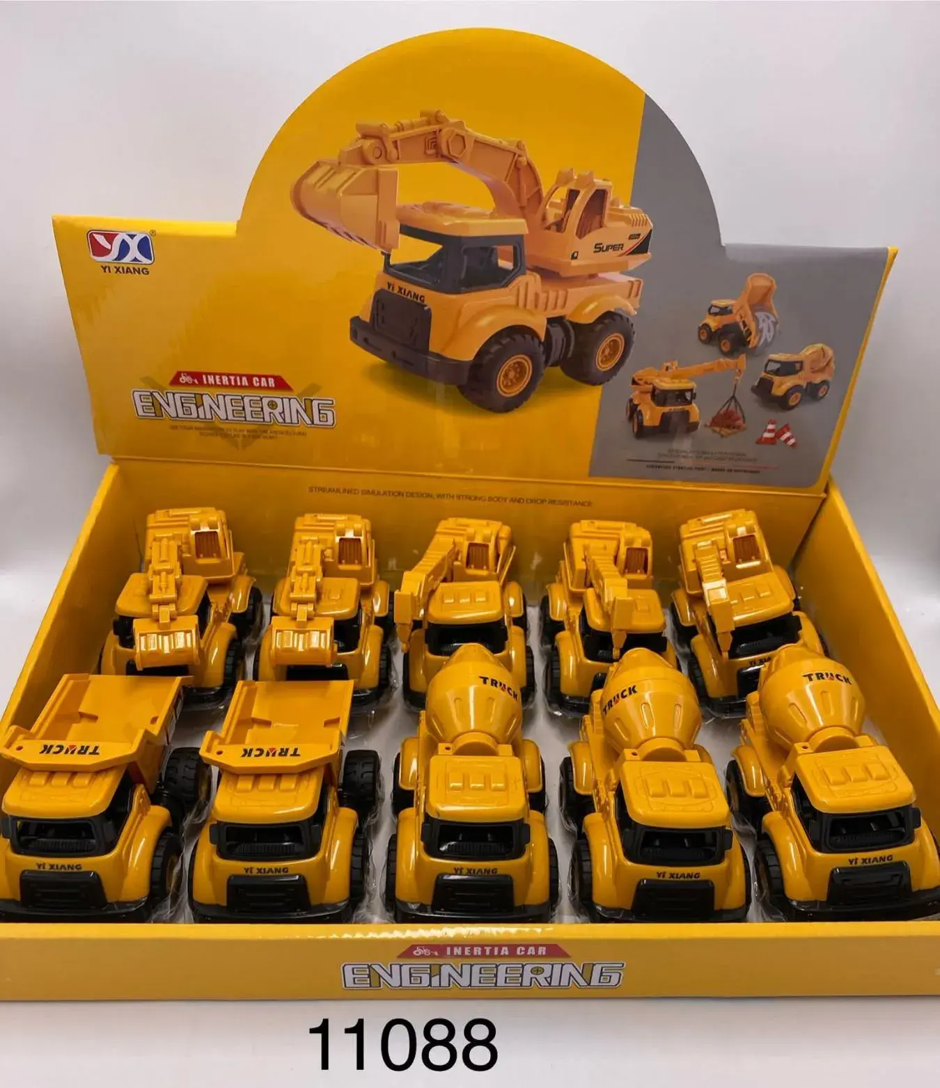 Zabawki Engineering - modele samochodów budowlanych 10 szt