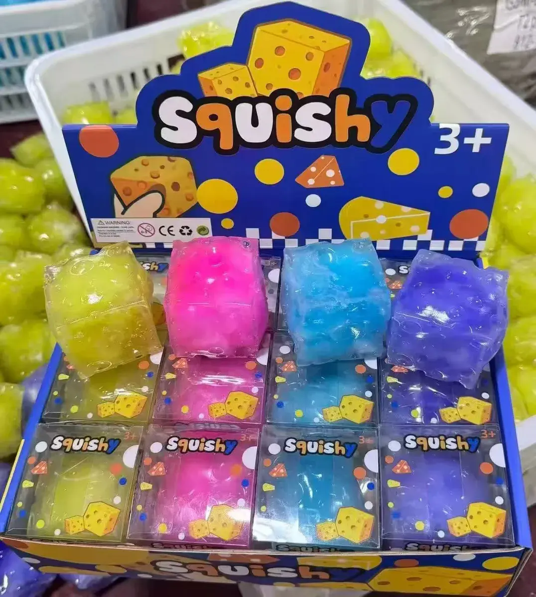Squishy Kostka Antystresowa Kolorowa 4 Kolory 3+