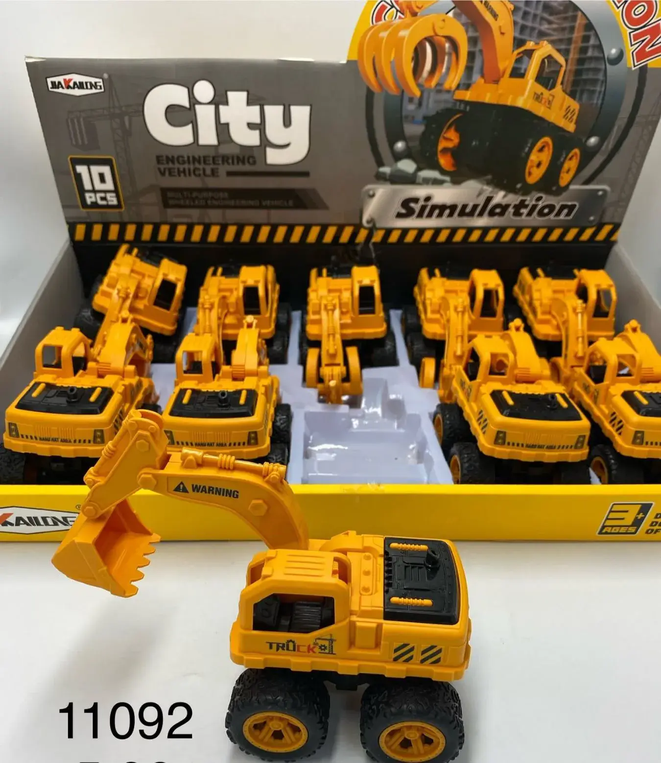 Zabawki Truck City - Mini koparki symulacyjne 10 szt