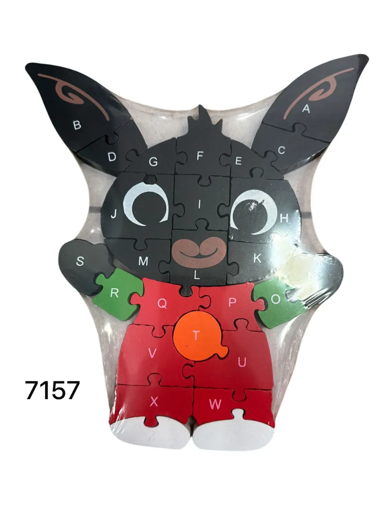 Puzzle Drewniane Alfabet z Postacią 7157